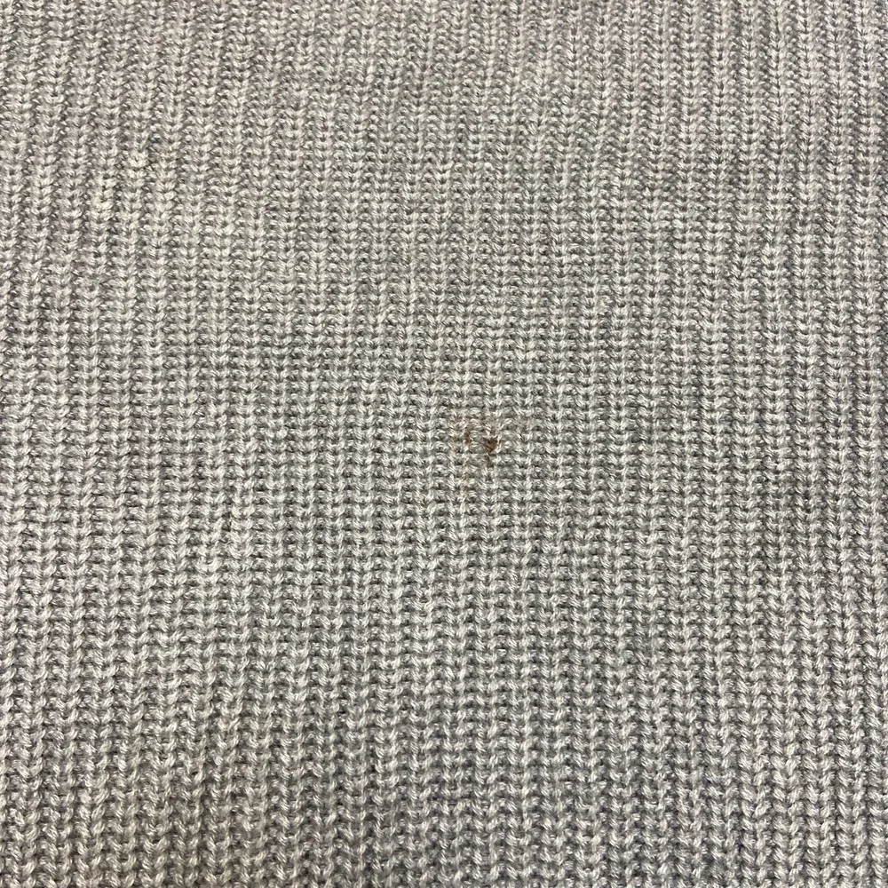 Lands' End Drifter Sweater Mens 2XL Gray Shaker Stitch Knit Cotton Raglan Sleeve
